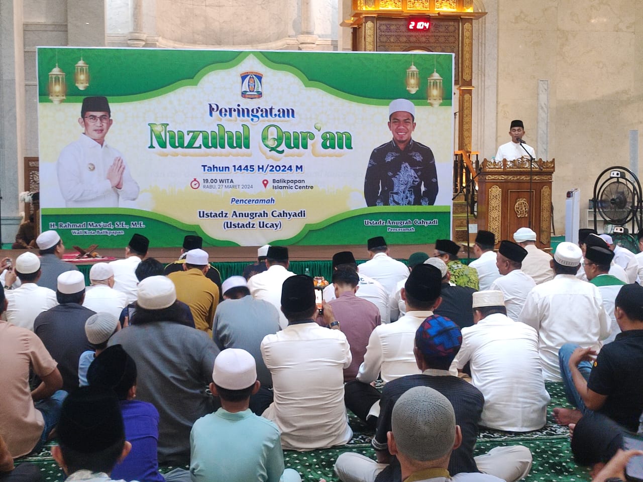 Safari Ramadhan Dirangkai Peringatan Nuzulul Quran, Wali Kota Ajak Jamaah Doakan Warga Palestina 